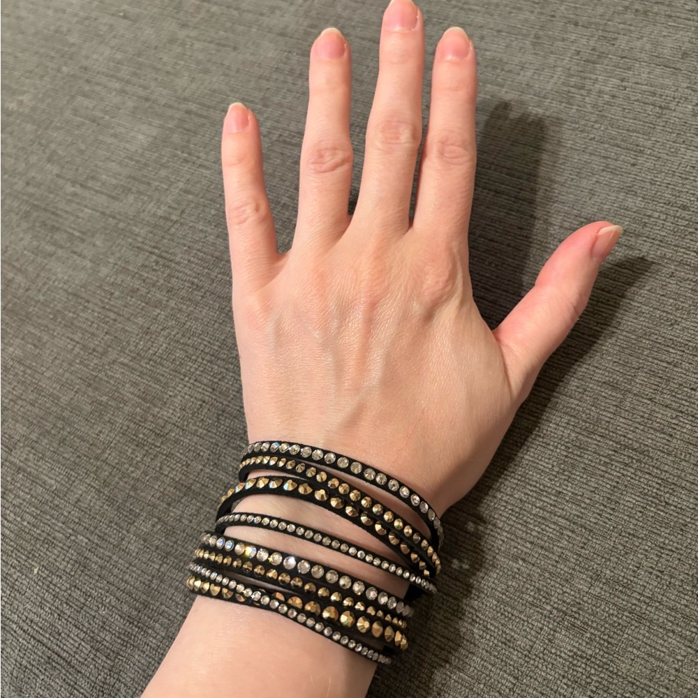 Swarovski Black Wrap Bracelet